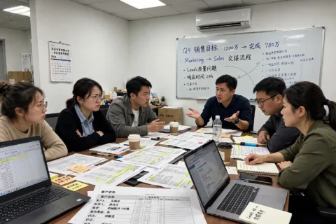 市场部交上来213条线索，销售翻完只回三个字：没法用——出海营销的钱，一半死在交接单上