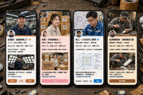九个号都挂着"XX外贸"的招牌，客户加的却是"修了十年灯的老王"：矩阵营销第八年，我才想明白账号得先是个活人