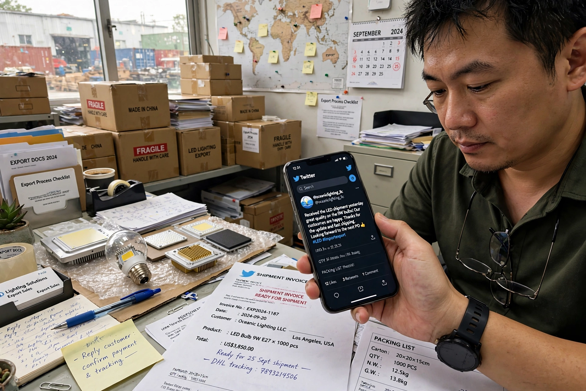 Twitter做外贸最怕只发产品图，采购看的是你是不是混这个圈子的人。