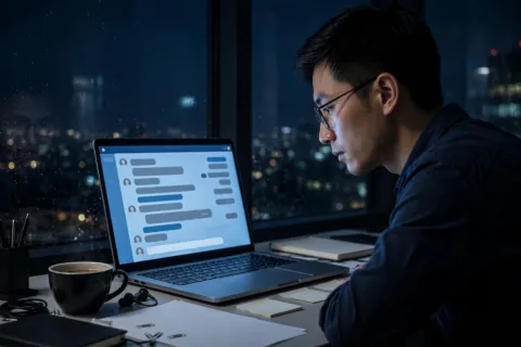 图：外贸询盘的竞争，往往从回复的那一分钟就开始了。