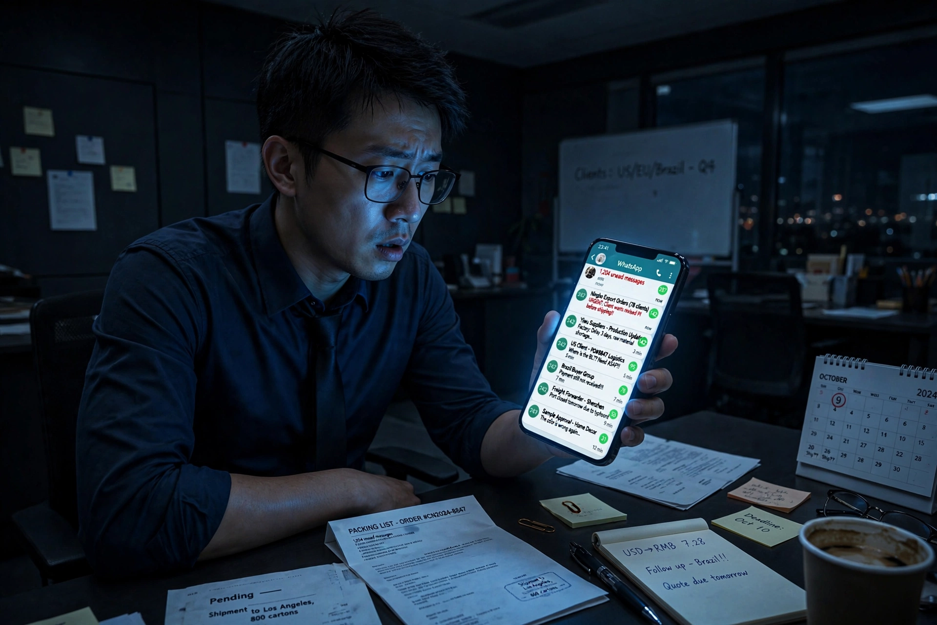 WhatsApp business 大群翻车：四百多人同时问价的那个晚上