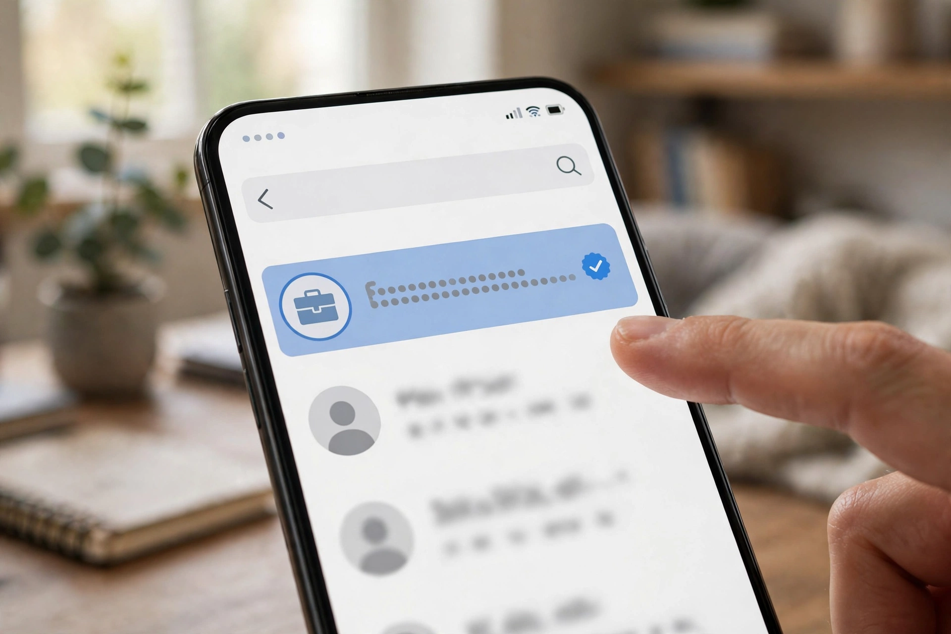 客户手机通讯录里存着带WhatsApp蓝标号的商家号码